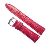 Cumpara ieftin Curea Ceas din Piele Rosie Imprimeu Crocodil, Time Veranda