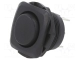 Rocker Switch SP3T 10A/28VDC Negru - SWITCH COMPONENTS