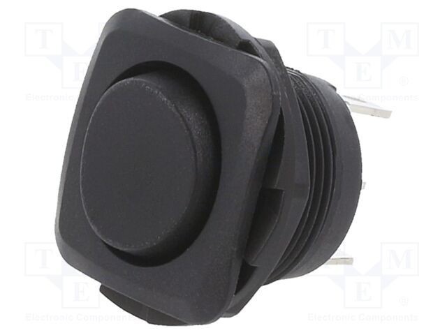 Rocker Switch SP3T 10A/28VDC Negru - SWITCH COMPONENTS