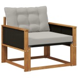 vidaXL Set de canapele de exterior Lemn solid de Acacia și Textilene 3438879