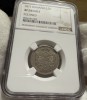 1 Leu 1873 Argint, Romania, NGC XF Details Cleaned, L de la LEU intrerupt, RARA!