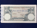 Bancnote Romania -100000 lei decembrie 1946 -sr. R.0191915 (starea care se vede)