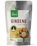 Ginseng Panax Pudra Bio 60g Obio - Supliment Alimentar Organic Certificat, Ginseng Asiatic