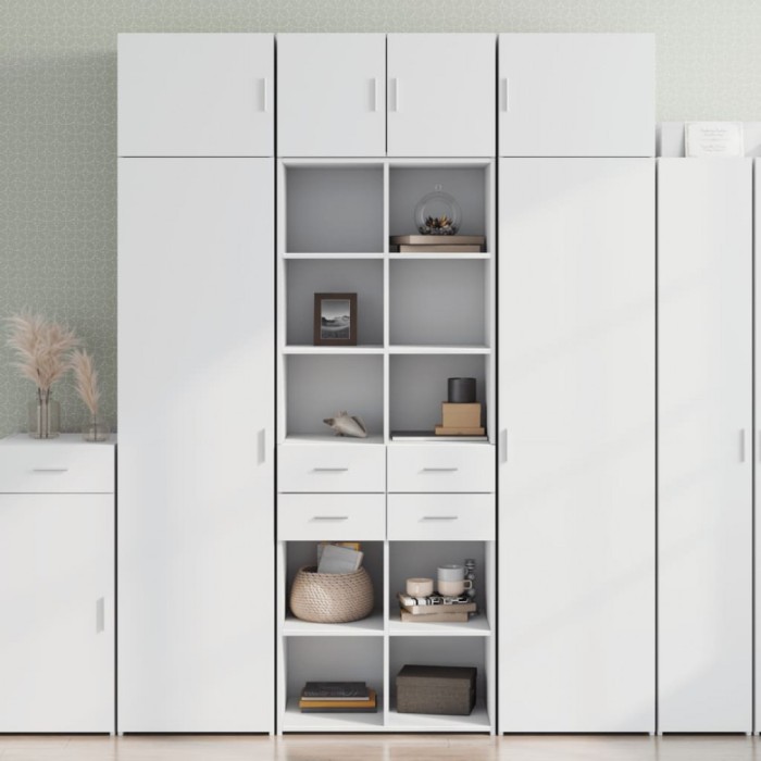 vidaXL Dulap &icirc;nalt, alb, 70x42,5x185 cm, lemn prelucrat 3281462