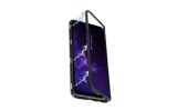 Carcasa magnetica, pentru iPhone Xs Max, spate din sticla securizata, Negru/Transparent