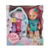 Papusa bebelus, interactiva, face pipi, diverse accesorii, ochi mobili, landou, sticlute, olita, hainute, roz/albastru, ProCart