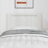 Tablie Pat Perete VidaXL Alb 100cm PVC Inaltime Ajustabila, Tăblie Manuala, Tăblie Dormitor, Cap Pat Modern, Design Minimalist