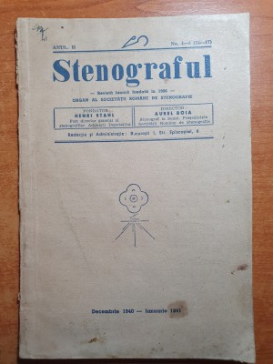 revista stenograful decembrie 1940-ianuarie 1941 foto