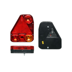 Lampa auto BestAutoVest pentru remorca partea Stanga cu ceata si triunghi reflectorizant 174x206.5x54.5mm