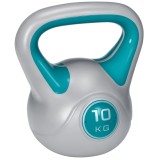 SPORTNOW Kettlebell 10 kg, halteră cu m&acirc;ner ergonomic, halteră cu minge, culturism, antrenament, 22 x 16 x 26 cm, albastru | Aosom Romania