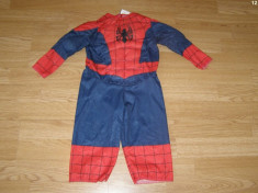 costum carnaval serbare spiderman pentru copii de 1-2 ani 12-18 luni foto