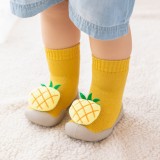 Mocasini cu talpa antiderapanta - Ananas (Marime Disponibila: Marimea 26)
