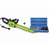 Drujba Electrica Motoyama Japan 2400W, 9500RPM, lama 400 cm, ungere automata, pornire lenta + Trusa chei Cadou