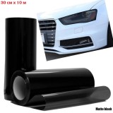 Folie de protectie negru mat pentru faruri si stopuri - 10 M x 30 cm, Oem