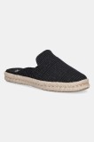 Toms espadrile METALLIC LINEN STRIPE culoarea negru, 10021880