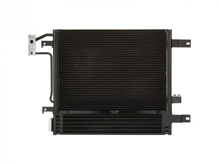 Condensator climatizare Jeep Wrangler, 02.2006-12.2008, motor 3.8 V6, 146 kw benzina, cutie automata, full aluminiu brazat, 510(470)x450x16 mm, cu ra