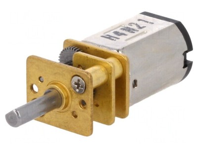 Motor DC 12V cu Transmisie HPCB și Ax Crestătură D 10:1 foto