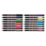 Marker Posca PC-3M, 0.7mm, Alb, Vopsea pe Baza de Apa, Permanent/Nepermanent, Caligrafie si Desen