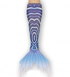 Costum Sirena Printesa Ariel, Albastru aquamarin/Bleumarin, 110 cm