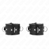 KINK - HEAVY WRIST RESTRAINTS WITH BLACK FUR LINED ADJUSTABLE 20-30 CM X 6 CM, KINK WRIST RESTRAINT