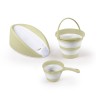 Set Cadita Bebelusi 3 in 1 Dolu Nuve Verde Eco, Suport Anatomic, Pliabil, Plastic si Spuma, 1-5 Ani