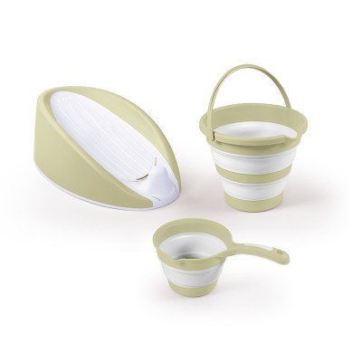 Set 3 in 1 cu suport anatomic pentru cadita - Verde Eco foto