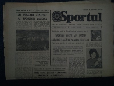 ZIARUL SPORTUL 31 AUGUST 1983 foto