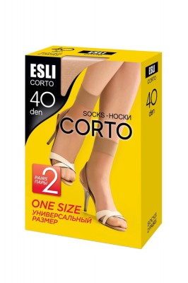 Șosete 1/2 Damă Lycra, Corto 40 Den - Melone, 36-39 (23-25) foto