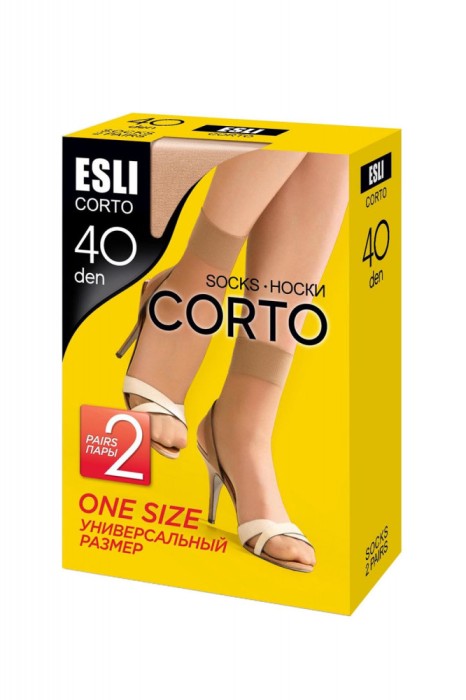 Șosete 1/2 Damă Lycra, Corto 40 Den - Melone, 36-39 (23-25)