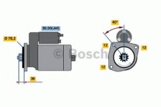 Starter VW CADDY II Combi (9K9B) (1995 - 2004) BOSCH 0 001 125 035 foto