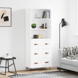 vidaXL Dulap &icirc;nalt, alb, 69,5x34x180 cm, lemn compozit