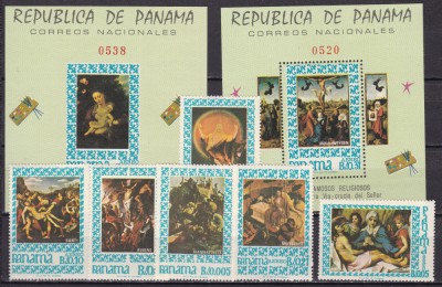 Panama 1967 pictura MI 966-971 + bl.66,67 MNH foto