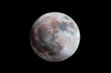 Tablou Canvas, "Luna &icirc;n lumina cosmică colorată", Lună, Suprafață, Cratere, Lumină, Umbre, Spațiu, Mister, Fascinație, Timp, Infinit, 39 x 26 cm, CMCL