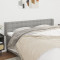 vidaXL Tăblie de pat cu aripioare gri deschis 163x16x78/88 cm textil