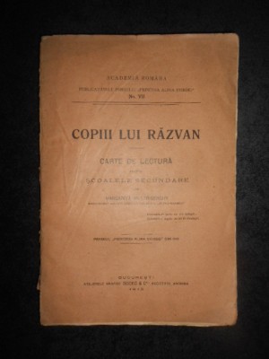 MARGARITA MILLER-VERGHY - COPIII LUI RAZVAN. CARTE DE LECTURA (1912) foto