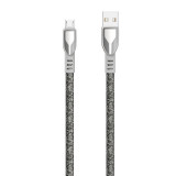 Cablu &icirc;mpletit USB Dudao - Micro USB 5 A 1 M Gri (L3PROM Gri) L3PROM GRAY