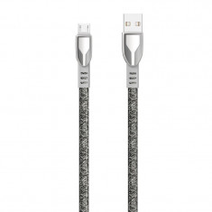 Cablu împletit USB Dudao - Micro USB 5 A 1 M Gri (L3PROM Gri) L3PROM GRAY