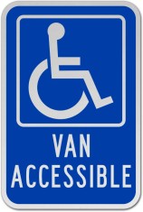 Van Accessible Parking Sign foto