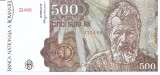 Romania 500 lei 1991 Ianuarie - Constantin Brancusi (279448) P-98a- UNC !!!
