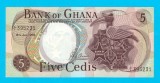 Bancnotă Ghana (pick 11) 5 Cedis 1969 UNC serie: V/I 395231