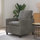 vidaXL Canapea Gri &icirc;nchis 76 x 81 x 87,5 cm Catifea 42028756
