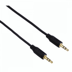 Cablu audio Hama 13578 Flexi-Slim 3.5 mm jack Male aurit 0.75 m Negru foto