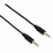 Cablu audio Hama 13578 Flexi-Slim 3.5 mm jack Male aurit 0.75 m Negru