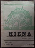 REVISTA HIENA an 1 nr 4 (feb 1919) texte PAMFIL SEICARU/CEZAR PETRESCU/ION VINEA