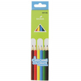 Cumpara ieftin Set 6 Creioane Color ECADA, 6 Culori, Corp Hexagonal din Lemn, Creioane Hexagonale Colorate, Creioane Colorate, Creioane ECADA, Set Creioane Colorate,