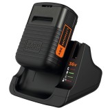 Cumpara ieftin Set Incarcator 36 V 1.35 A si acumulator glisabil Li-ion 36 V 2 Ah Black Decker BDC2A36-QW