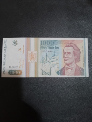 Bancnota UNA MIE LEI - 1.000 Lei - Mai 1993, circulata foto