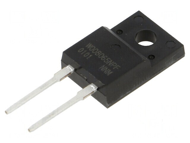 Diodă Schottky SiC THT 650V 8A TO220FP-2
