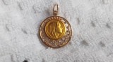 MEDALION FECIOARA MARIA aurit DE COLECTIE manopera EXCEPTIONALA splendid VECHI