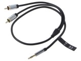 Cablu Jack 3,5mm 3pin la RCA 2x Aurit 0,5m
